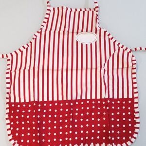 Avon Vintage Inspired Red and White Striped Apron
